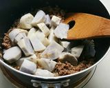 レンジで時短☆煮込まない里芋のそぼろ煮作り方8写真
