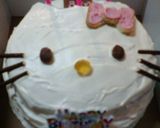 キティのキャラケーキ作り方10写真