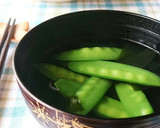 和洋中どれでも♪絹さやとわかめのスープ作り方6写真