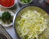 ふるる冷麺で作る冷麺サラダ作り方3写真