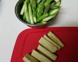 アスパラとハムチーズの餃子の皮揚げ作り方1写真