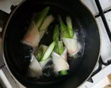 アスパラとハムチーズの餃子の皮揚げ作り方6写真