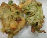 うど菜とハリいかのかき揚げ　サクサク簡単作り方9写真