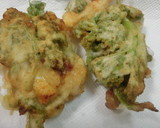うど菜とハリいかのかき揚げ　サクサク簡単作り方9写真