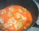 たけのこと鶏もも肉のトマト煮こみ作り方6写真