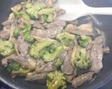ダイエット！牛肉とブロッコリーと舞茸炒め作り方6写真