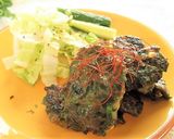 いわしとニラとコーンの焼きつみれ作り方4写真
