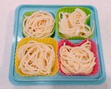 お弁当に！レンジで簡単、豚焼肉パスタ！作り方5写真