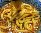 挽肉餡掛けうどん作り方16写真
