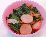 お弁当に！ベーコンほうれん草炒め作り方5写真