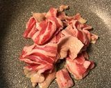 豚バラにら玉丼作り方2写真