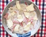 レンチンで！簡単！ちくわぶカルボナーラ作り方3写真