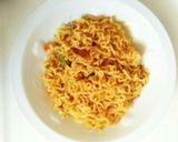 辛ラーメンで具沢山◎汁なし辛めん作り方6写真