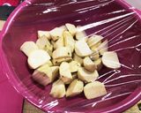 スイートポテト蒸しパンケーキ作り方3写真