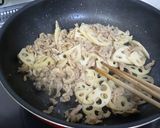 豚肉とレンコンの簡単ジャン炒め作り方4写真