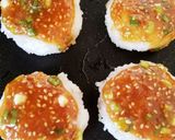 フライパンで甘みそ焼おにぎり作り方3写真