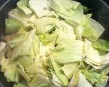 キャベツと豚こまのパスタ作り方4写真