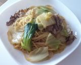 キャベツと豚こまのパスタ作り方6写真