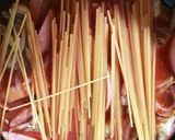 濃い野菜ジュースで舞茸のスパゲッティ作り方2写真