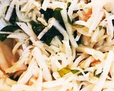大根、チキン、新茎わかめのヘルシーサラダ作り方2写真