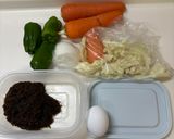 もずくと余り野菜の人参しりしり作り方1写真