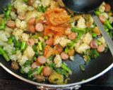 野菜たっぷり！キムチチャーハン作り方8写真
