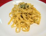 ふきのとうのパスタ、ジェノベーゼ風作り方3写真