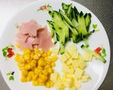 簡単♪子供が喜ぶキラキラ星冷麺☆作り方1写真