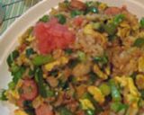 野菜たっぷり！キムチチャーハン作り方11写真