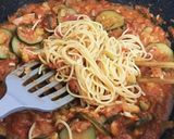 ズッキーニ&エビのトマトクリームパスタ♬作り方12写真