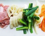 割下で簡単豚肉と蓮根のきんぴら作り方1写真