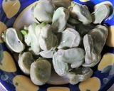 レンジ蒸しそら豆の、塩糀漬け作り方3写真