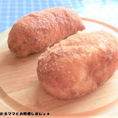 Hbで簡単☆きなこ揚げパン by 140㎝わんたるママ 【クックパッド