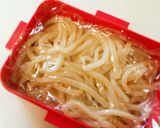 女子高生お弁当★冷★サラダうどん弁当作り方1写真
