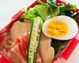 女子高生お弁当★冷★サラダうどん弁当作り方2写真