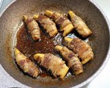 お弁当に☺️筍の牛肉巻き照り煮作り方4写真
