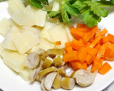 旬のタケノコでなんちゃって中華風おかゆ作り方1写真