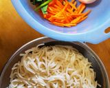 うどんと野菜のﾁﾁﾞﾐ(残り物で)作り方1写真