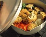 がんもと千切り野菜のバジルコンソメスープ作り方4写真