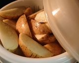 新じゃがと鶏もも梅味噌和え作り方1写真