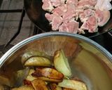 新じゃがと鶏もも梅味噌和え作り方3写真