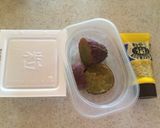 納豆とサツマイモのマスタードご飯作り方1写真