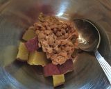 納豆とサツマイモのマスタードご飯作り方3写真