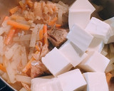 サバ缶(味噌)と大根と豆腐の煮物☆彡.。作り方5写真