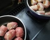 簡単 肉巻きおにぎり作り方3写真