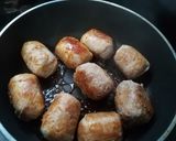 簡単 肉巻きおにぎり作り方4写真