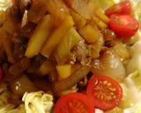 味付しみしみ‼ウスターソースで炒め煮作り方5写真