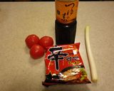 サッパリ辛っ！辛ラーメントマトスープ作り方1写真