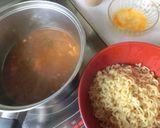 お鍋一つでつけ麺風辛ラーメン作り方3写真