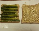 アスパラとトマトオムレツのチーズサンド作り方4写真